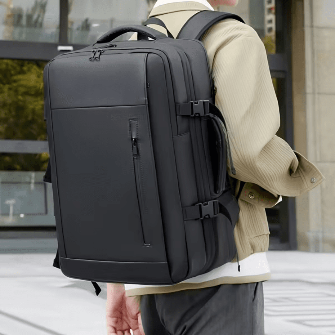 Traveling Bag Vacuum Compression With Air Pump Device 17-Inch Backpack, Waterproof Oxford Fabric